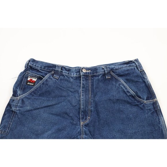 Vintage Johnny Blaze 38 Faded Method Man Wutang Loose Baggy Fit Denim Shorts - Picture 2 of 11